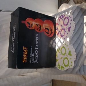 4 inch inflatable light up Jack O'Lantern